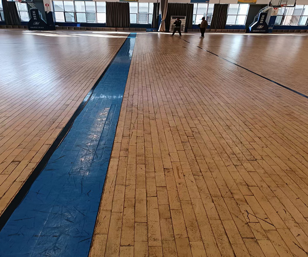 羽毛球馆运动木地板翻新