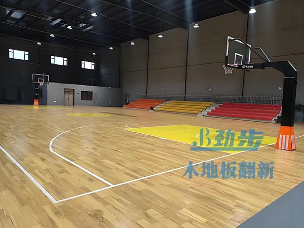 篮球馆运动木地板翻新，重拾球场竞技活力